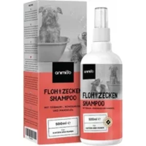 Zecken- und Flohshampoo – 500 ml – Vertreiben Sie Flöhe und Zecken bei Hunden und Katzen mit unserem Flohshampoo