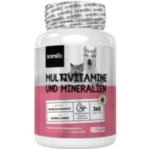Multivitamine & Mineralstoffe für Hunde und Katzen – Tabletten für das Wohlbefinden – 365 Tabletten