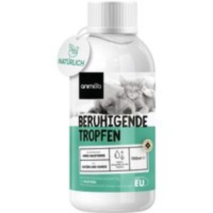 Beruhigungsmittel Hund & Katze – 100ml Tropfen – Natürliche Calming Aid für aufgeregte und ängstliche Katzen und Hunde.