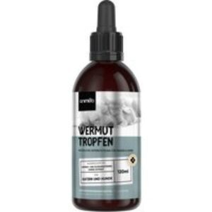 Wormwood Advanced – 120ml Entwurmung Flüssig -Wermut Tropfen – Wurmkur für Katze und Hund – Wormwood Flüssigkeit Animigo